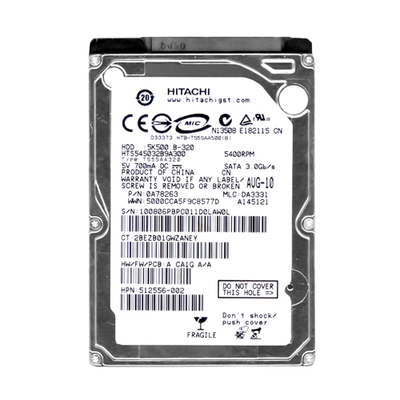 512556-002 HP 320GB 5400RPM SATA 3Gb/s 8MB Cache 2.5-inch Hard Drive