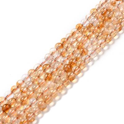 Natural Citrine Bead Strands