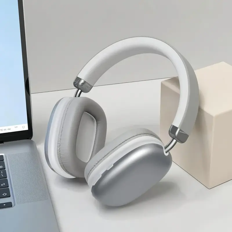 Wireless Headphones, Noise Cancelling Headphone, BT Headset with Built-in Mic, Headphone for Mobile Phone, PC & Laptop,  Ha...
