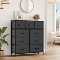 YITAHOME 9 Drawer Fabric Dresser, Furniture Storage Tower Cabinet, Organizer for Bedroom, Hallway, Closet, Sturdy Steel Frame...