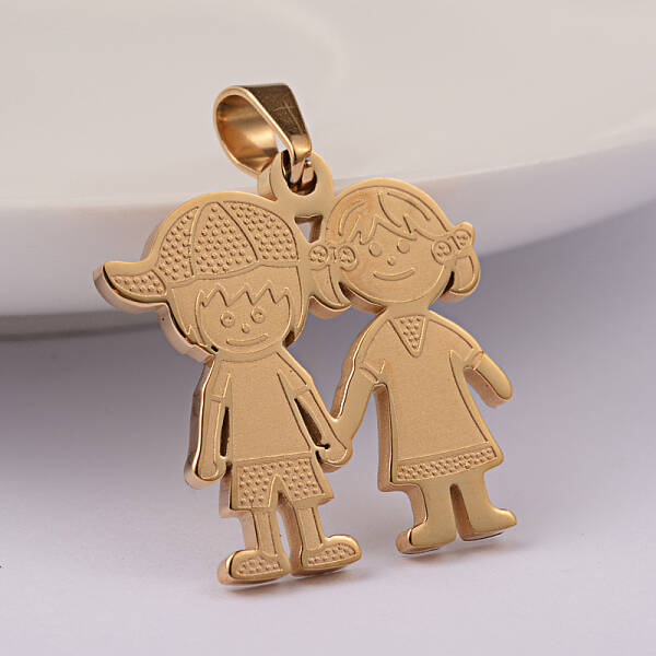 Lover Ion Plating(IP) 304 Stainless Steel Pendants