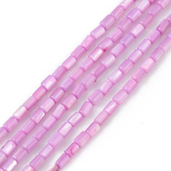 Natural Freshwater Shell Dyed Beads Strands