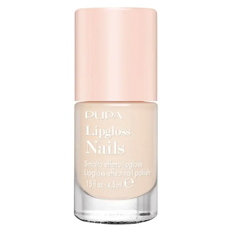 Pupa Lipgloss Nail Polish - Lipgloss Effect Nail Polish 007 - Ivory Cream (4.5 ml)