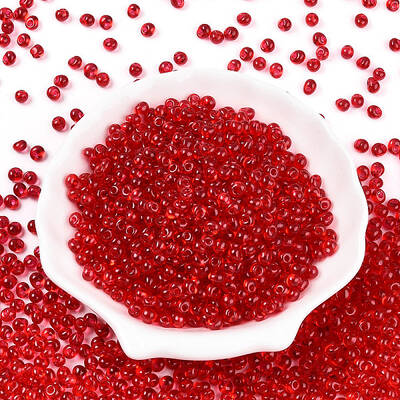 3/0 Baking Paint Glass Fringe Seed Beads