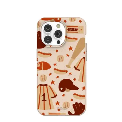 Seashell Sunday Baseball iPhone 14 Pro Case