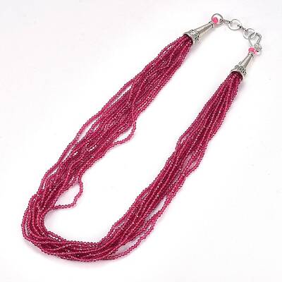 Faceted Glass Beaded Necklaces