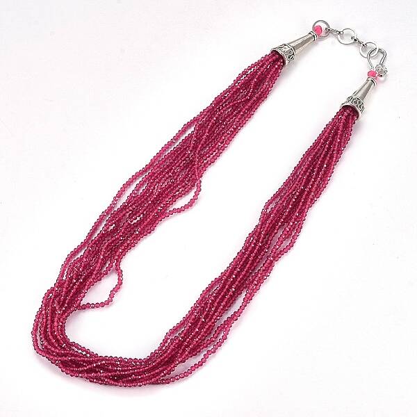 Faceted Glass Beaded Necklaces