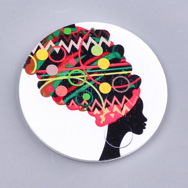 Printed Wooden Big Pendants