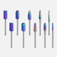 MelodySusie Nail Drill Bits Set, 10pcs Tungsten Carbide Nail Bits for Nail Drill E-file, 3/32 inch Bits Manicure Pedicure Rem...