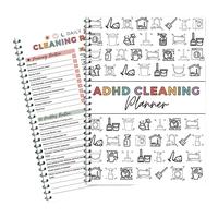 Household Cleaning Planner Notebook, 1 Count Daily ADHD Cleaning Planner Notebook, Household Cleaning Schedule Organiser Not...