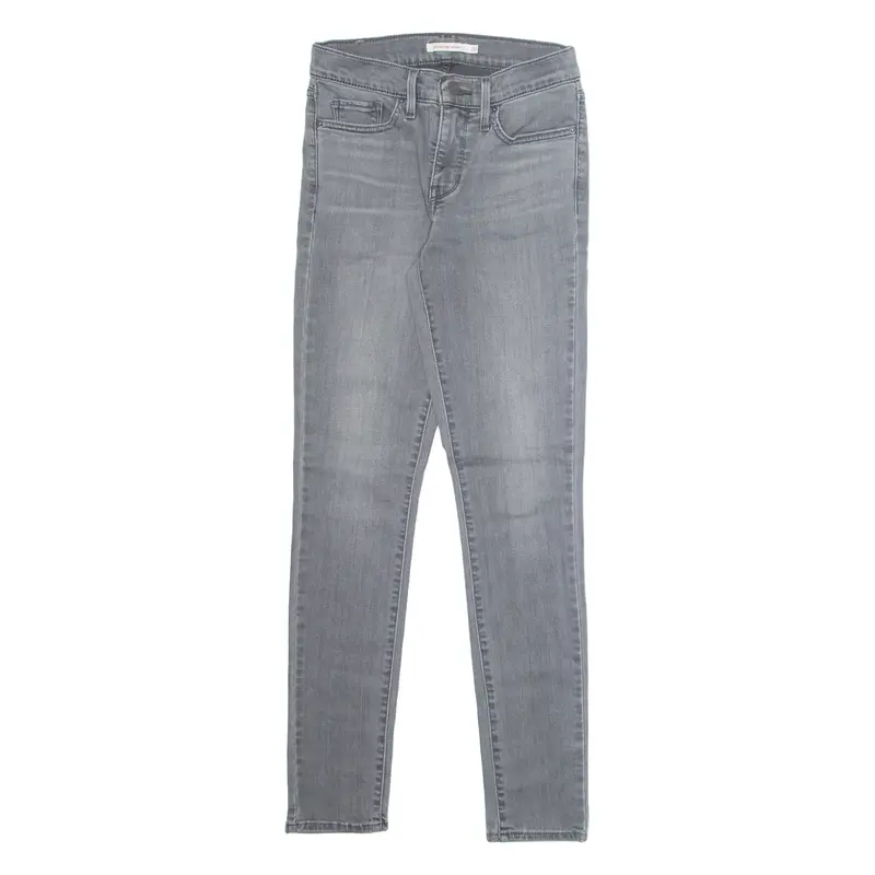 LEVI'S 311 Shaping Womens Jeans Grey Regular Skinny Stone Wash W26 L30