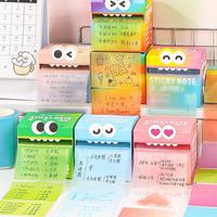 Random Color Cute Monster Pattern Sticky Note, 105pcs/box Creative Multi-purpose Sticky Note, Sticky Memo Pad for Home School...