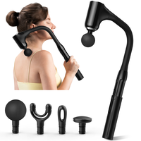 Length Adjustable Massage Hammer, Ergonomic Massage Gun & Back Massager, Neck/Shoulder/Waist Massage for Pain Relief, Steples...