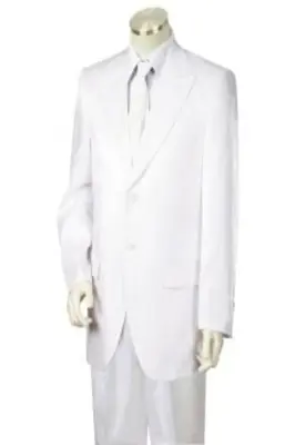 Canto Men's 3 Piece Tone on Tone Stripe Peak Lapel Fashion Suit