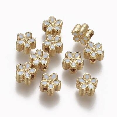 Brass Enamel Beads
