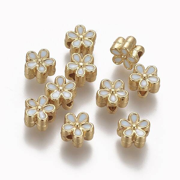 Brass Enamel Beads