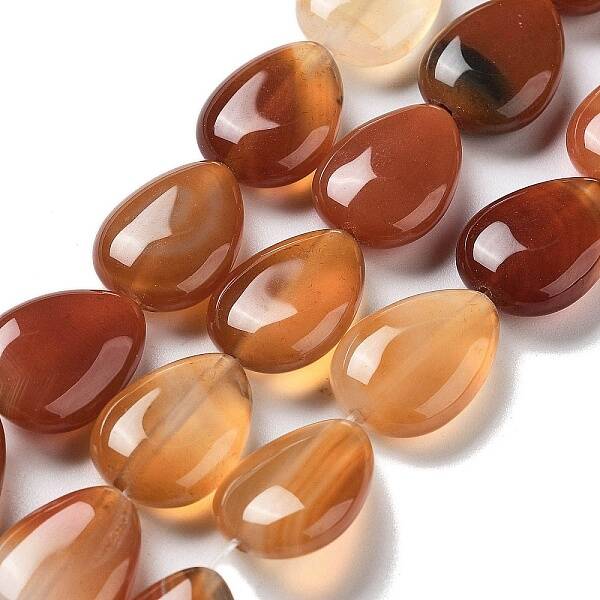 Natural Red Agate Beads Strands