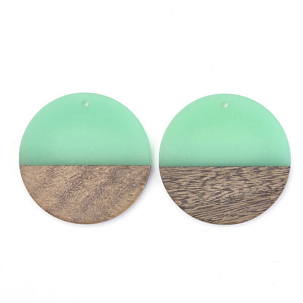 Resin & Walnut Wood Pendants