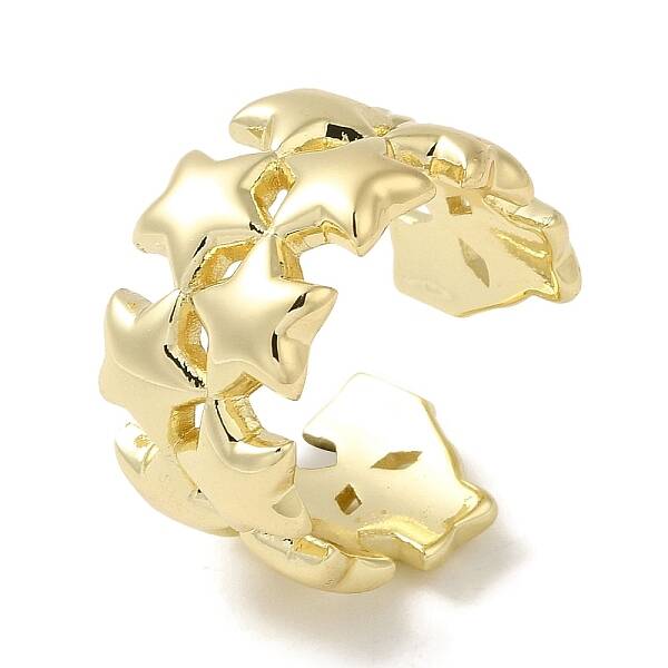 Brass Open Cuff Rings