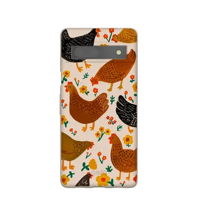 Seashell Chicken Garden Google Pixel 7a Case