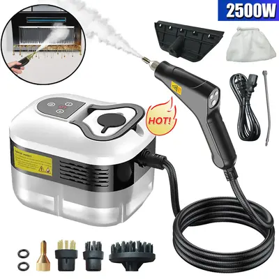 New Steam Cleaner, 2500WHandheld High-TemperaturePressurized Multi-Purpose Steamerfor Home Use, Steamer for CleaningHoor, Uph...