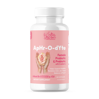 ApHr-O-dYte Female Probiotic & Prebiotic with Cranberry | Gluten Free | Vegan | Non-GMO | 60 capsules