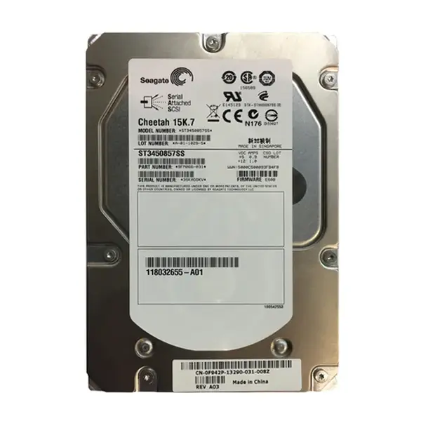 F942P Dell 450GB 6Gb/s SAS 15000 3.5-Inch Hard Drive