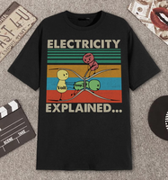Electricity Explained...Electric Funny Ohm Volt Amp Electrical Retro Vintage T-Shirt