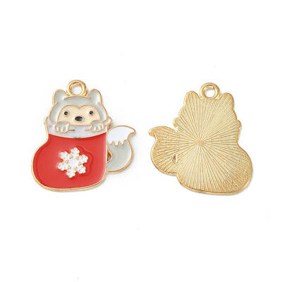 Christmas Alloy Enamel Pendants