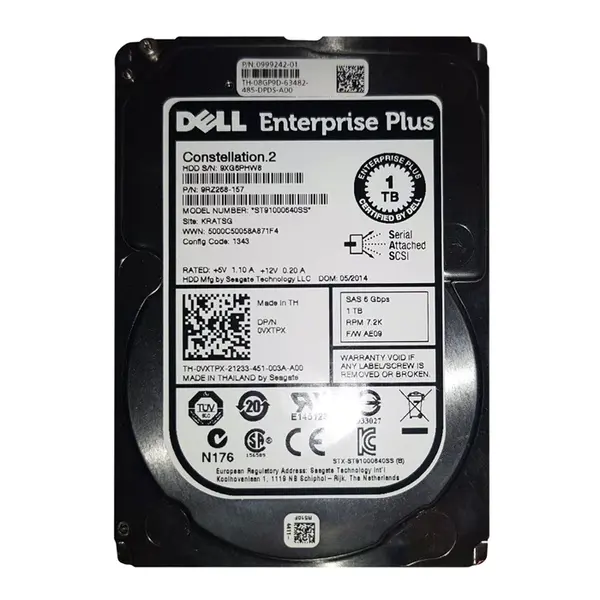 8GP9D Dell 1TB 6Gb/s SAS 7200 2.5-Inch Hard Drive
