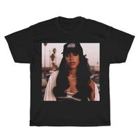 Mens Summer Tee Vintage Aaliyah Graphic Unisex Shirt, Bootleg Rap Design Shirt, 90'S Clothing, Rap Gift for Him Her Crewneck ...