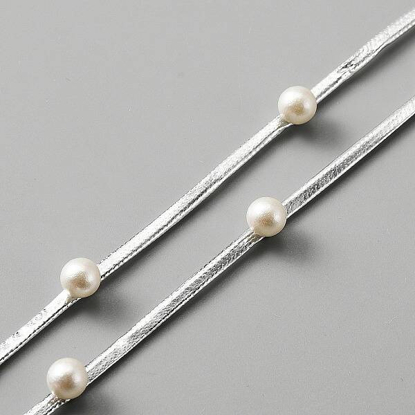 Polyester with ABS Beads Ribbon