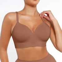 Lover-Beauty Wireless Women's Push Up Seamless Full Coverage Supportive Comfortable T-Shirt Everyday Bra no Underwire