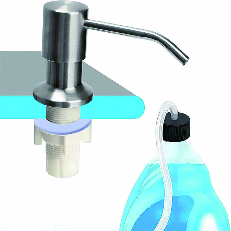 Sink Soap Dispenser Head with Extended Hose, Kitchen Faucet Tap Adapter, Kitchen Sink Accessories, Water, Modern