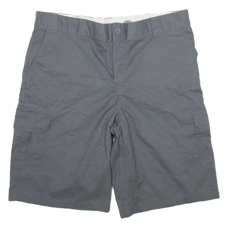 DICKIES Mens Workwear Shorts Grey Relaxed XL W40