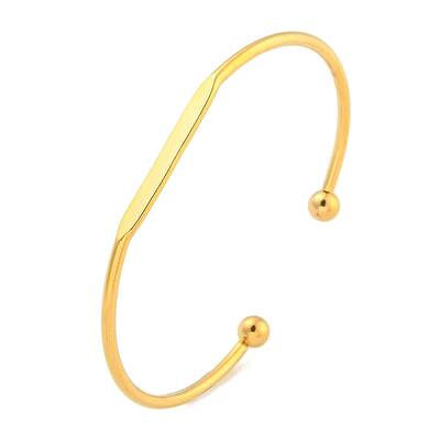 Ion Plating(IP) 304 Stainless Steel Cuff Bangles