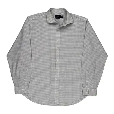 Ralph Lauren Checked Shirt - XL White Cotton | Size: x-large