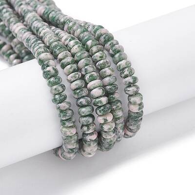Natural Green Spot Jasper Beads Strands