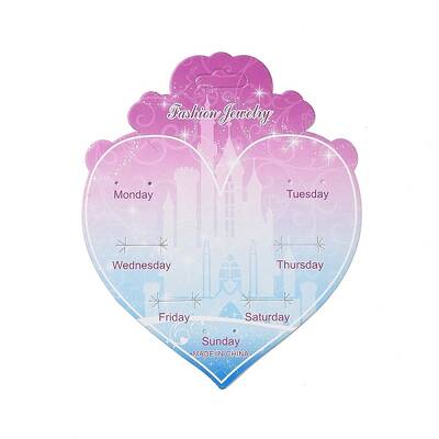 Gradient Color Heart Earring Display Cards