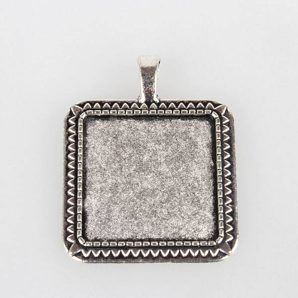 Vintage Tibetan Style Alloy Pendant Cabochon Bezel Settings
