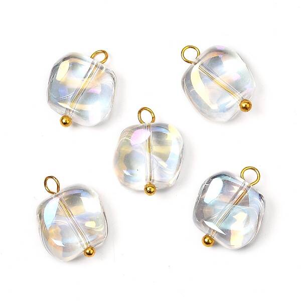 Electroplate Glass Pendants