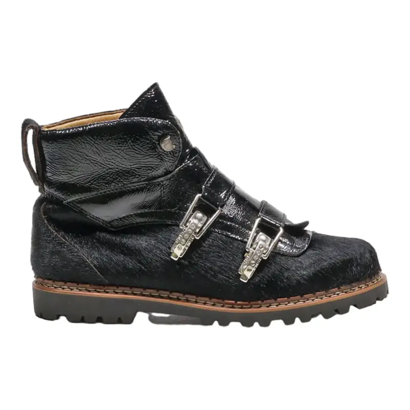 AMMANN Ankle Boots Black Synthetic Womens UK 7