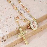 (A )14 K gold  plated  Rosary and bracelets diferent styles sold separately.