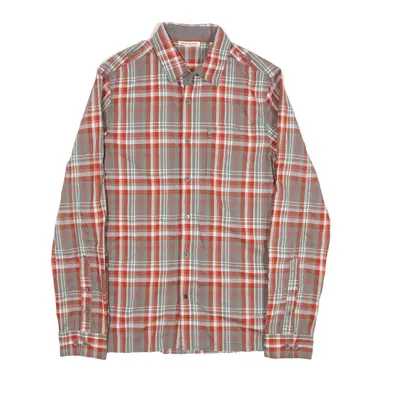 DKNY Shirt Red Check Long Sleeve Mens XS