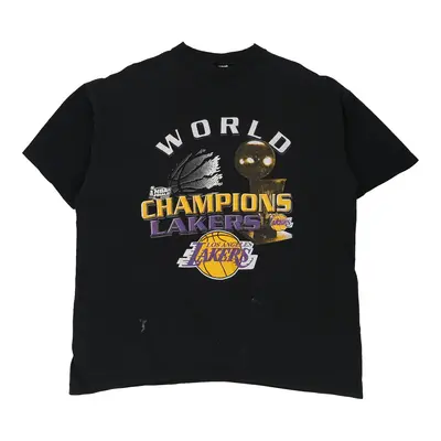 Made in USA Los Angeles Lakers Superior NBA T-Shirt - 2XL Black Cotton