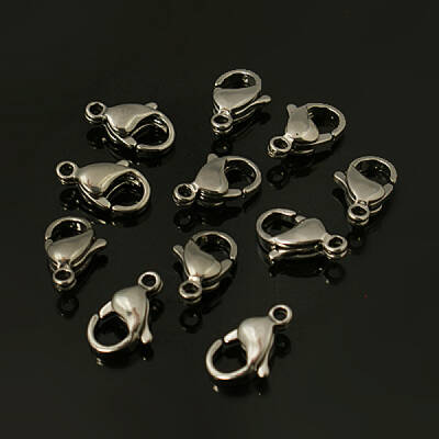 Tarnish Resistant 304 Stainless Steel Lobster Claw Clasps