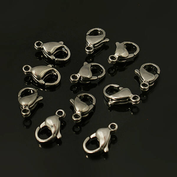 Tarnish Resistant 304 Stainless Steel Lobster Claw Clasps