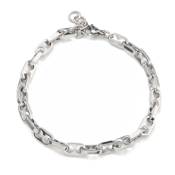 304 Stainless Steel Link Chain Bracelets