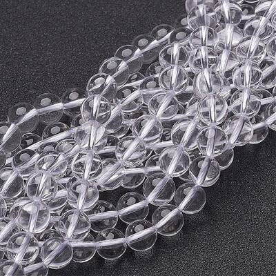 Natural Grade AB Quartz Crystal Beads Strands
