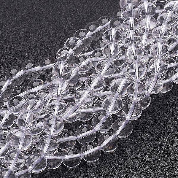 Natural Grade AB Quartz Crystal Beads Strands